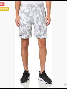 Polyester Elastane Athletic Shorts with Mesh Panels 4-Way Stretch